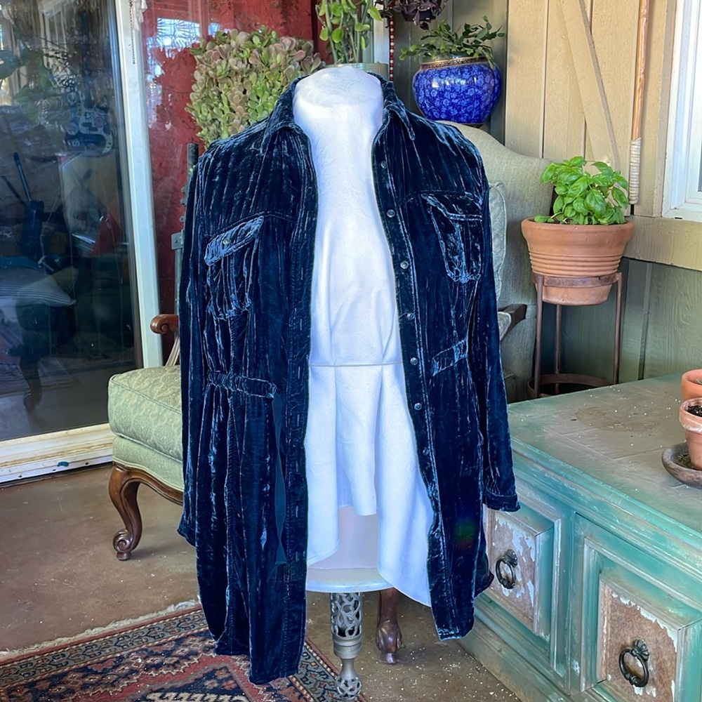 Delicious velvet jacket blouse by Coldwater Creek. L